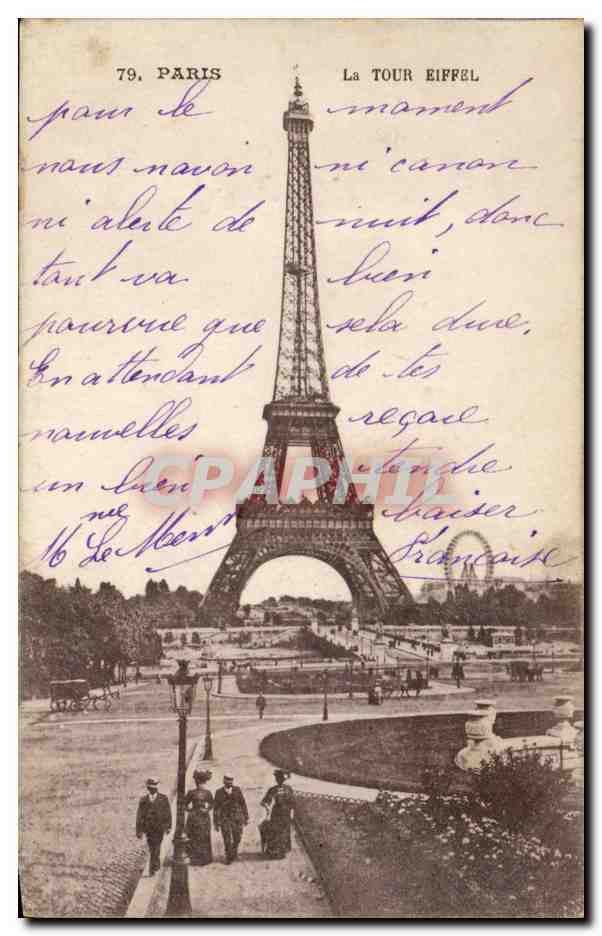 Paris CPA La Tour Eiffel