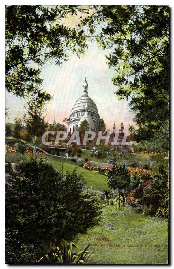 Paris CPA Basilique du Sacre Coeur de montmartre