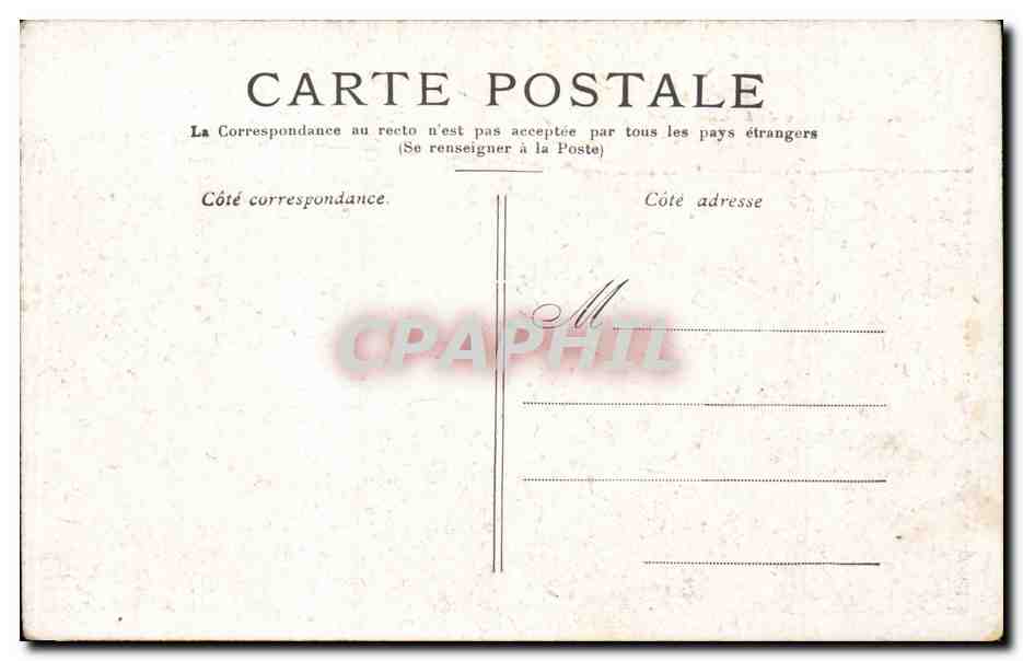 Paris CPA Place de la Concorde — Verso