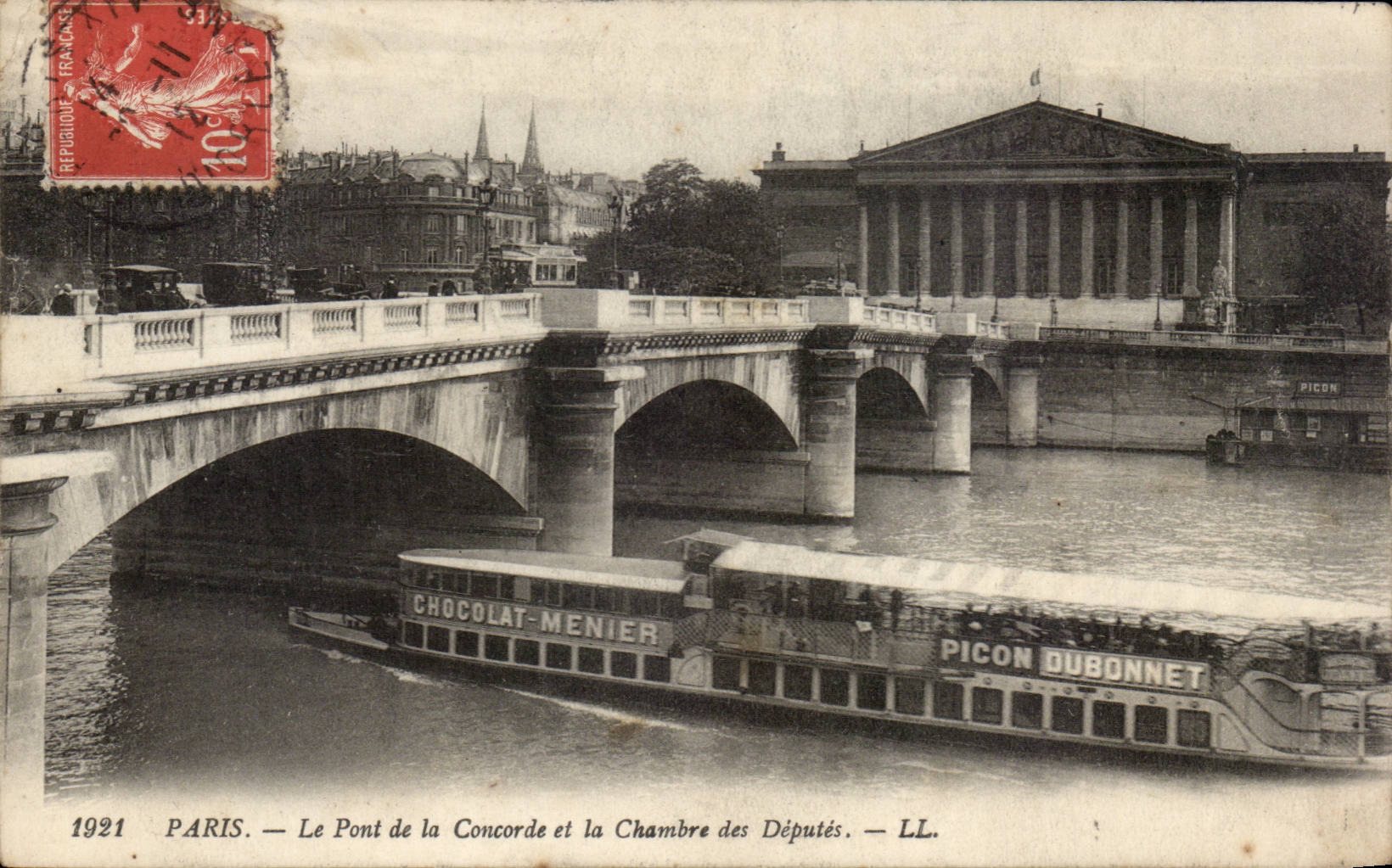 Paris CPA Pont de la Concorde et la chambre des Deputes