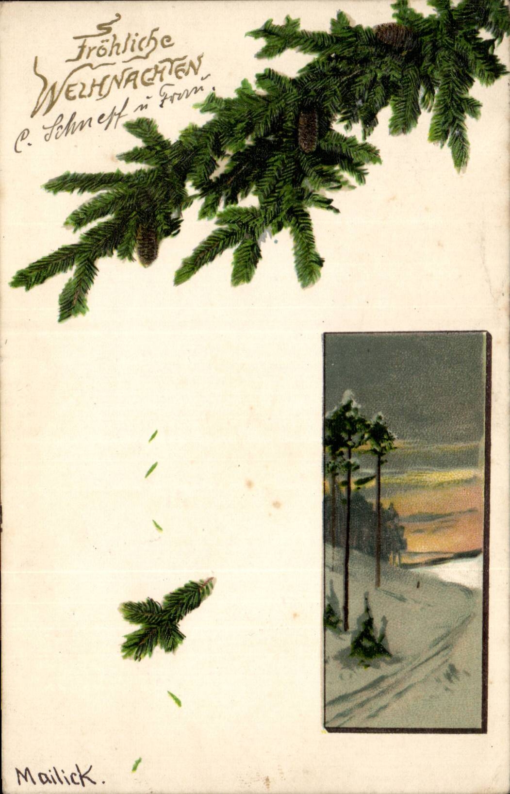 CPA Fantaisie Noel christmas