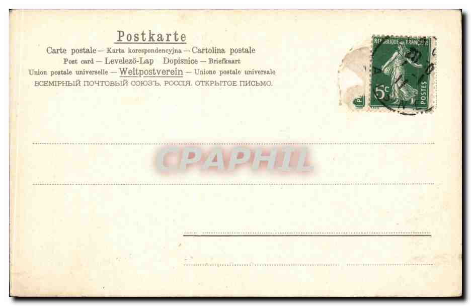 CPA Fantaisie Cheval Horse  — Rückseite