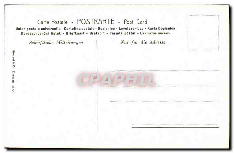 CPA Fantaisie Dresden Mignon  — Verso
