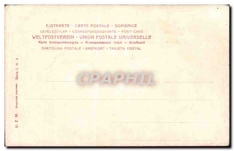 CPA Fantaisie paysage de montagne — Verso