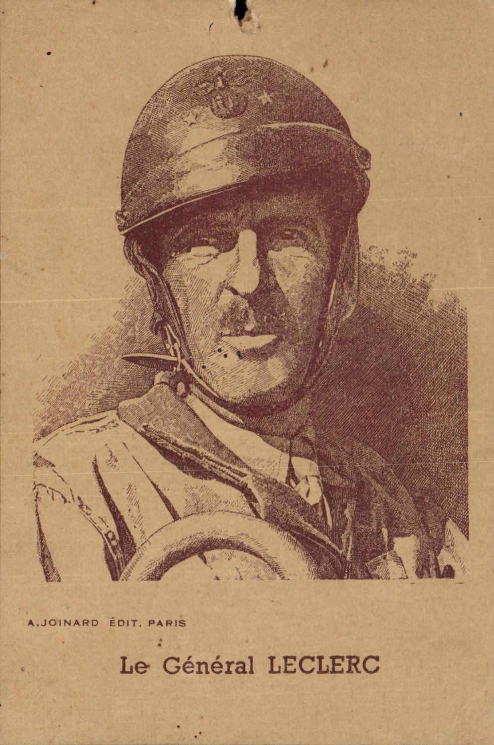 CPA Le general leclerc Militaria