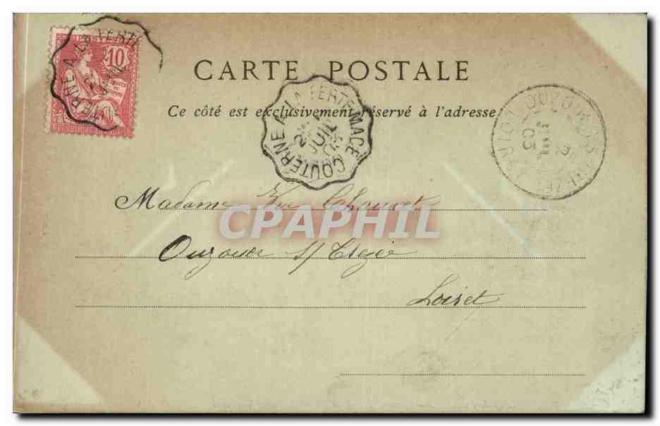 CPA Bagnoles de l'orne Grand hotel de l'etablissement thermal — Rückseite