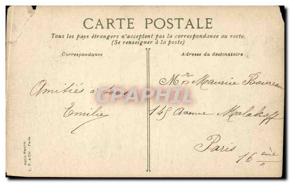 CPA Reims Autour de la Vesle — Verso