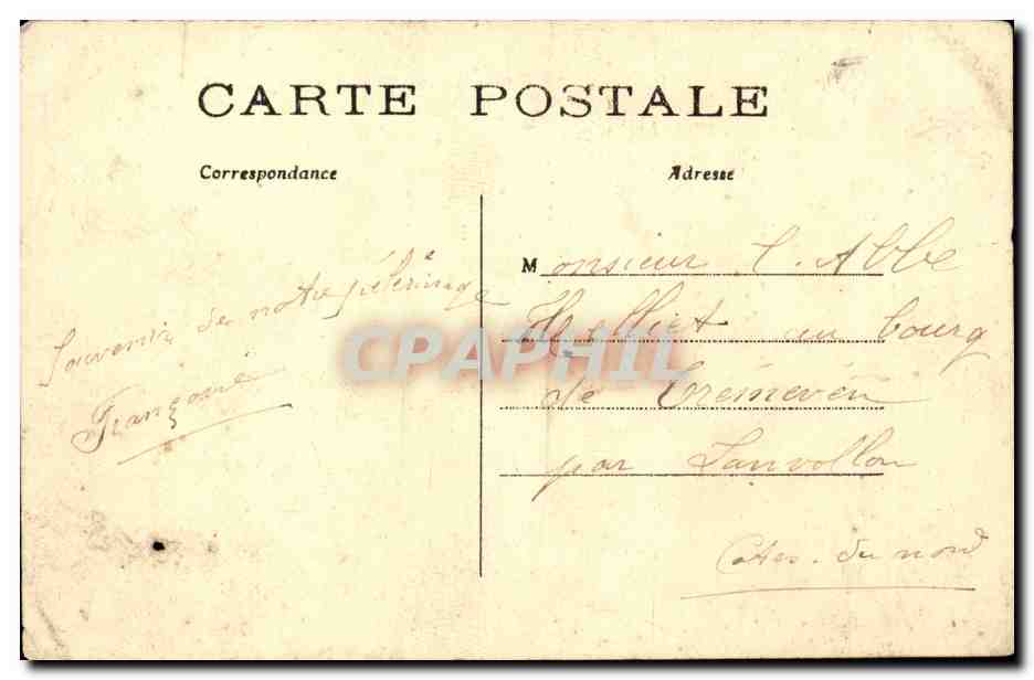 Paris CPA La butte montmartre et le SAcre Coeur — Rückseite