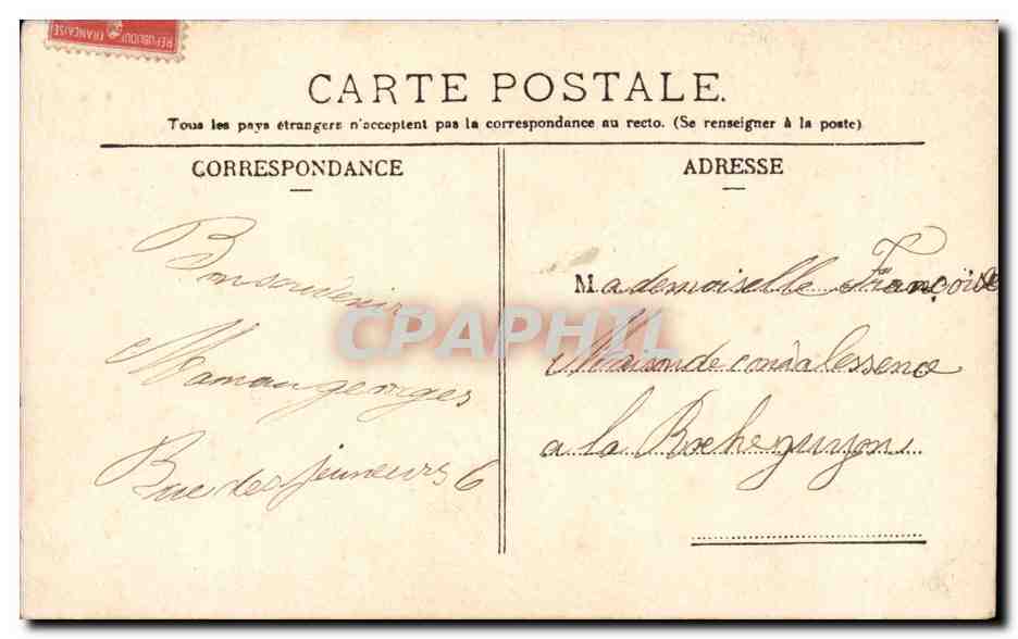 Paris CPA Avenue de l'opera Souvenir de Paris Grand palis Moulin rouge Redmill — Verso