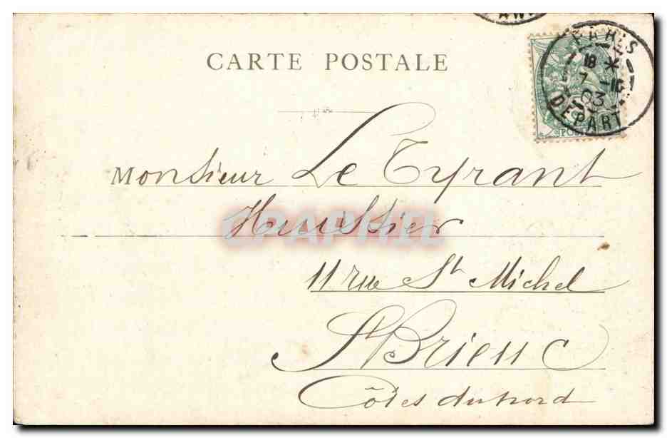 Paris CPA Notre Dame — Verso