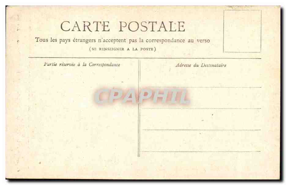 Paris CPA Horloge du palais de justice — Rückseite