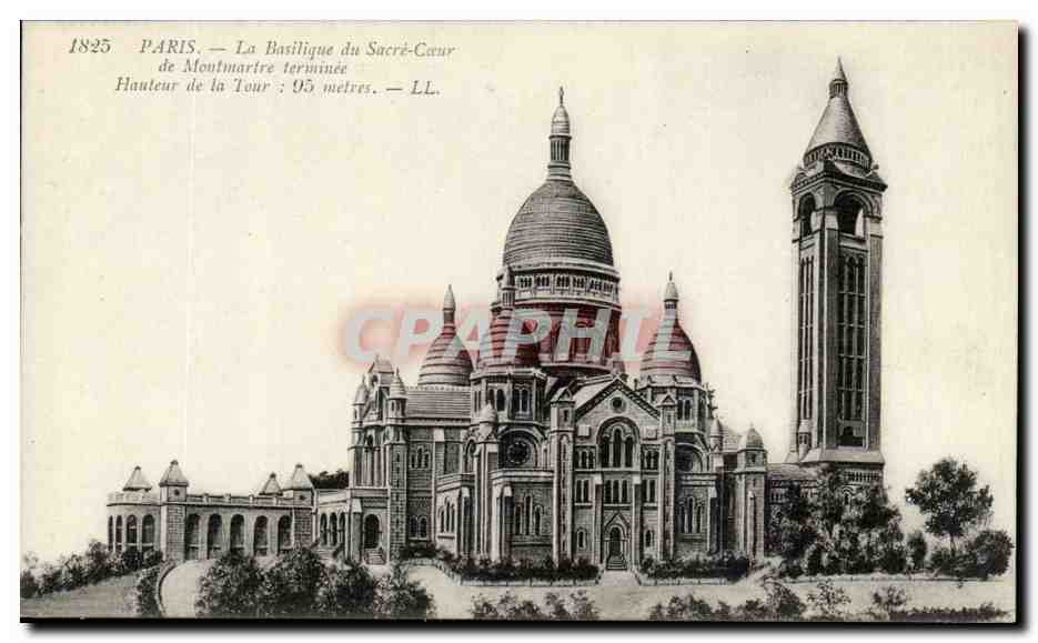 Paris — La Basilique du Sacré-Cœur de Montmartre terminée — LL