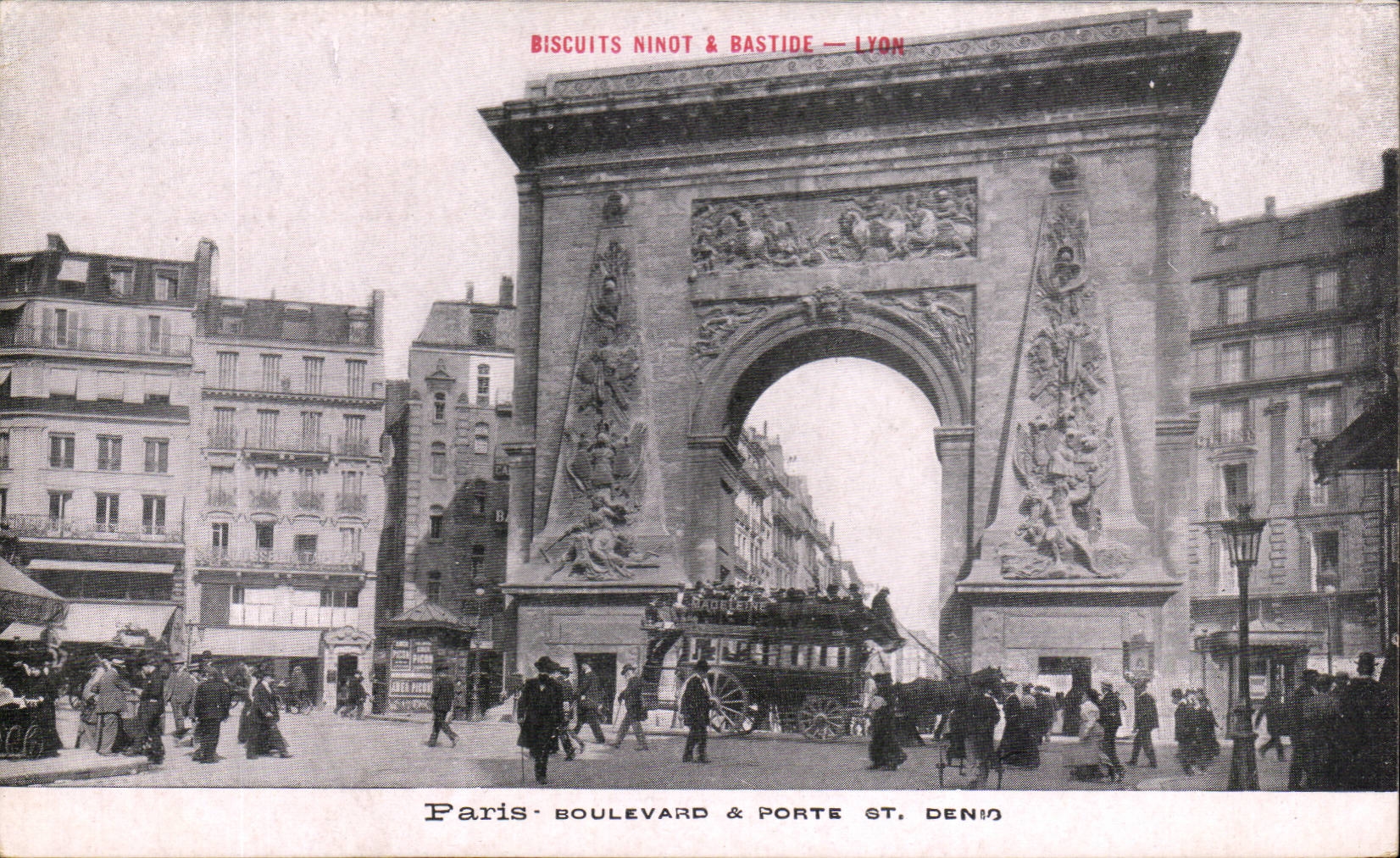 Paris CPA Boulevard et porte St Denis