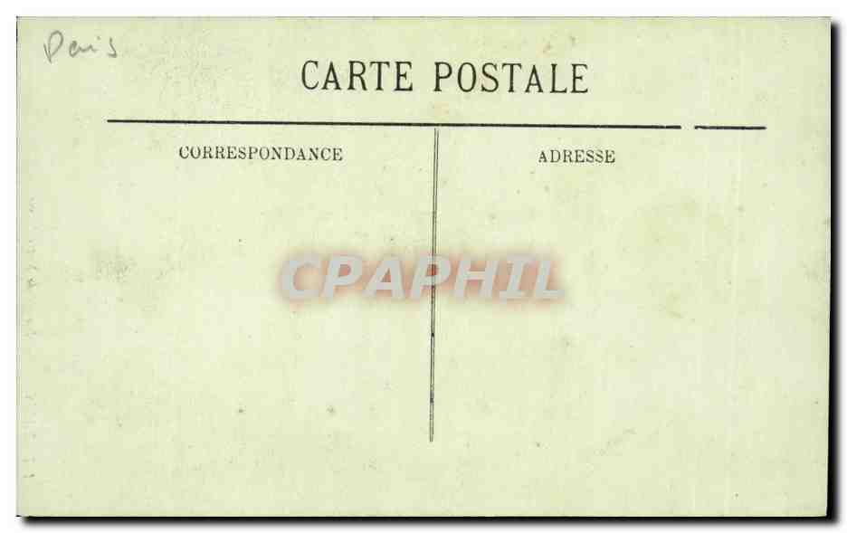Paris CPA Notre Dame — Rückseite