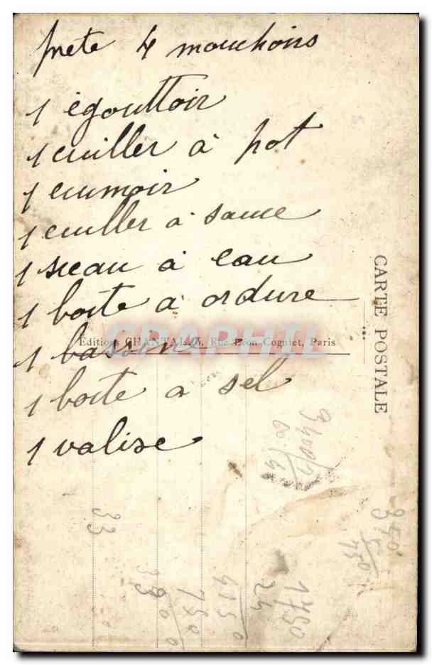 CPA Annabella Femme — Verso