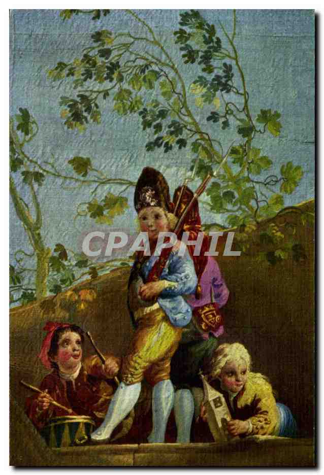 CPSM Goya Enfants jouant aux soldats