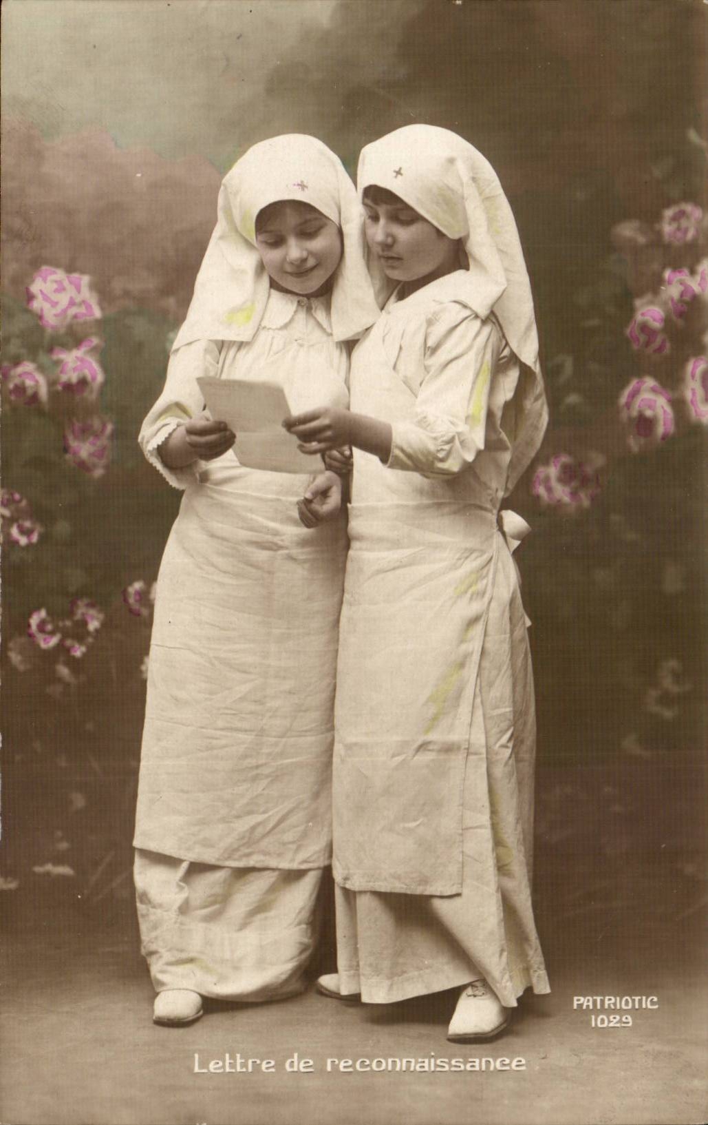 CPA Enfants Lettre de reconnaissance Infirmieres