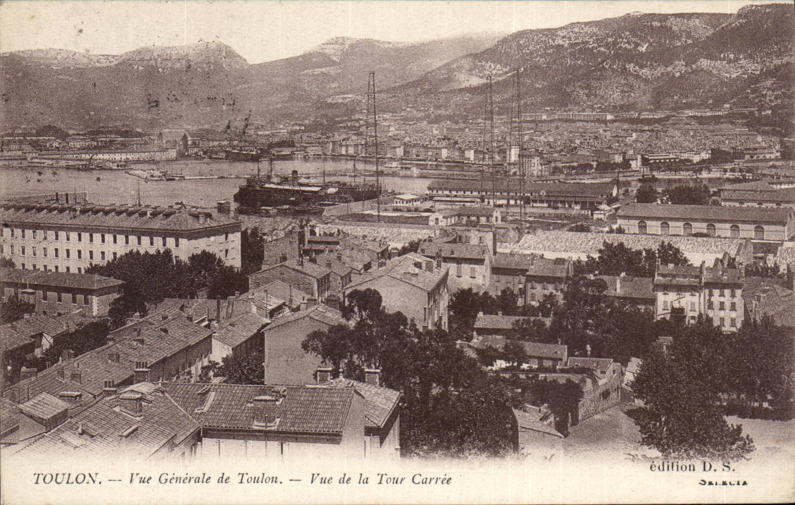 Toulon CPA Vue generale Vue de la tour carre