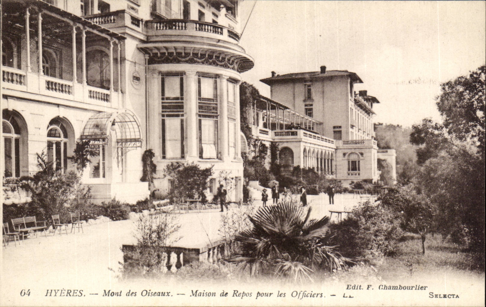 Hyères — Mont des Oiseaux — Maison de Repos pour les Officiers — Edit. F. Chambourlier SELECTA
