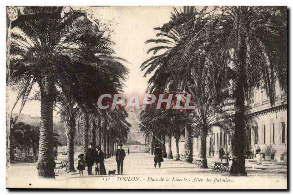 Toulon CPA Place de la liberte Allee des palmiers
