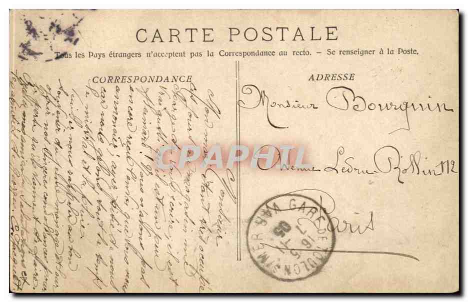 Toulon CPA Vue generale prise du Mourillon  — Rückseite