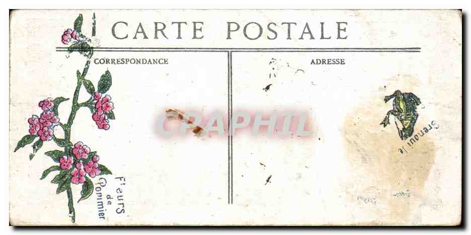 Toulon CPA Marine francaise Chaloupe a vapeur — Rückseite