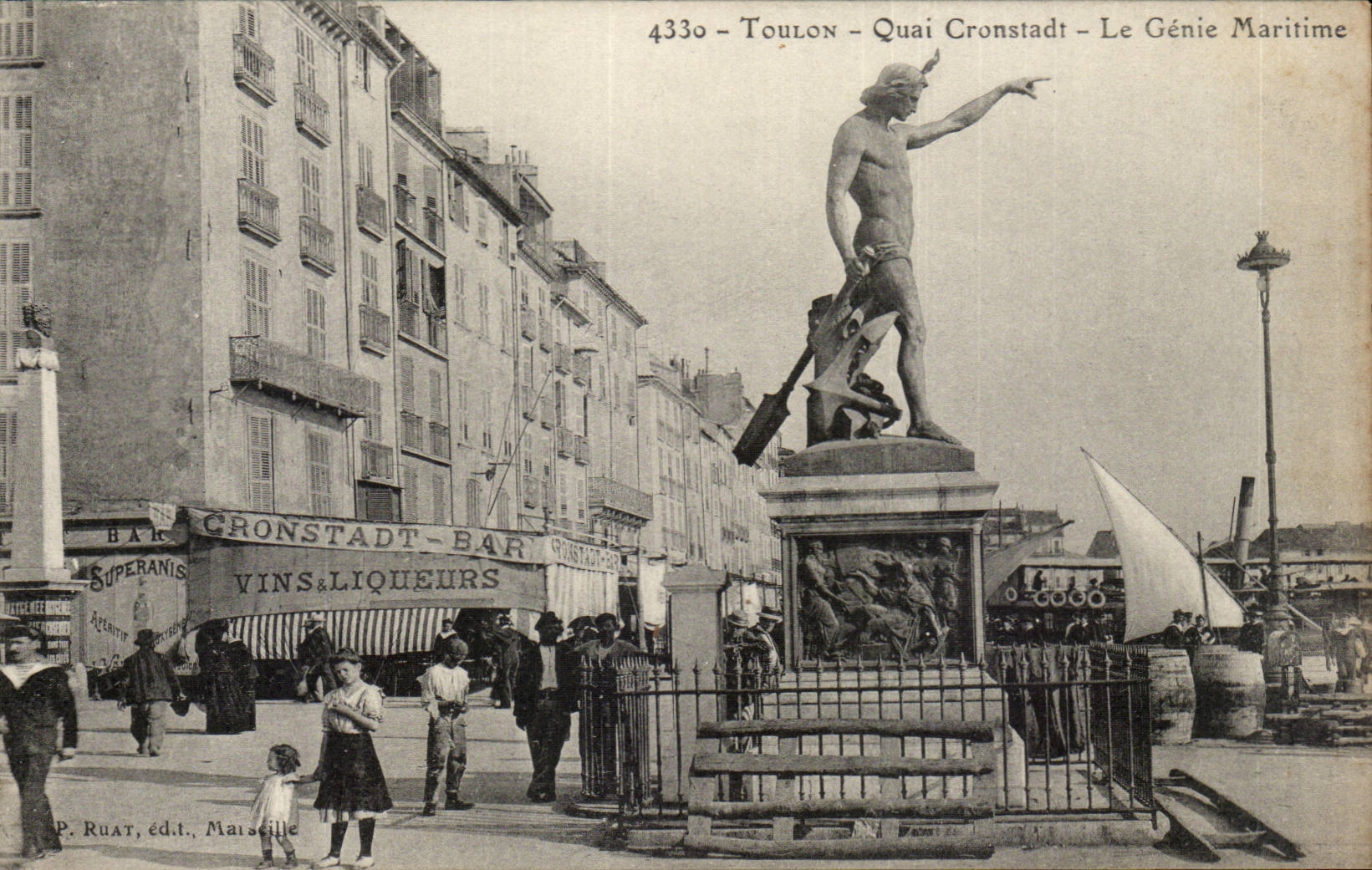 Toulon CPA Quai Cronstadt Le genie maritime