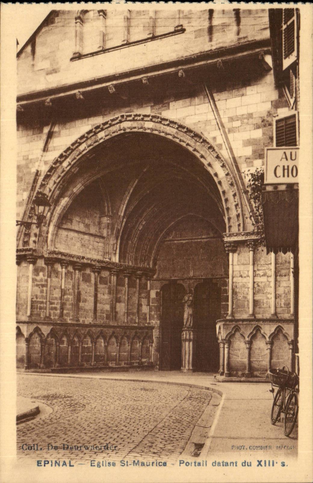 Epinal CPA Eglise St Maurice Portait datant du 13eme