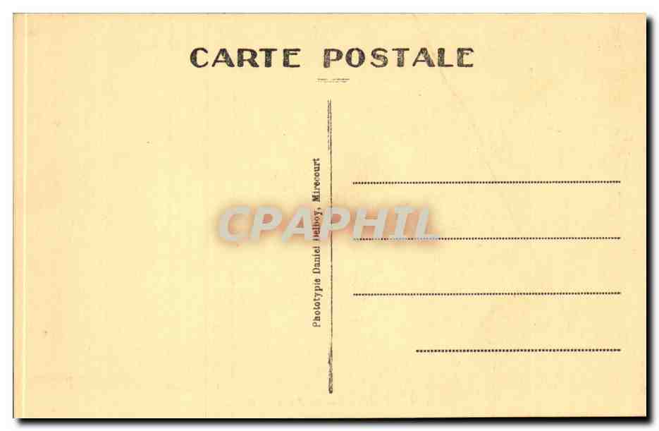 CPA Vittel le parc — Verso