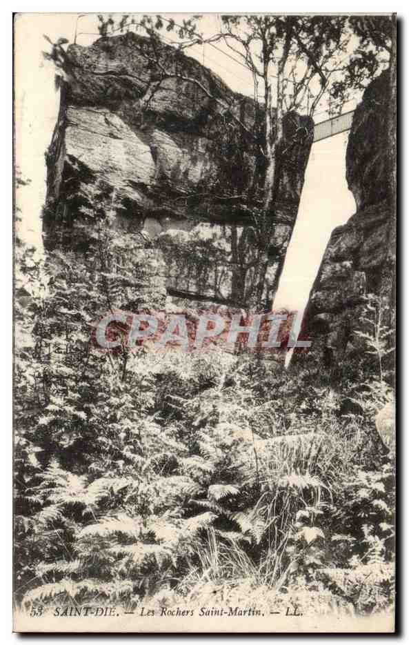 CPA Saint Die Les rochers Saint Martin