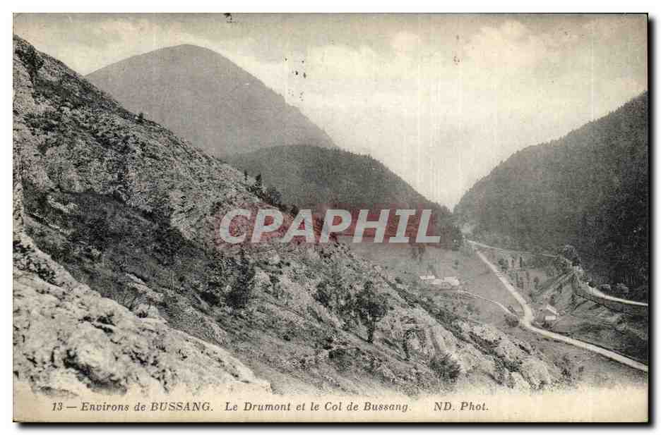CPA Environs de Busang Le Drumont et le col de Bussang