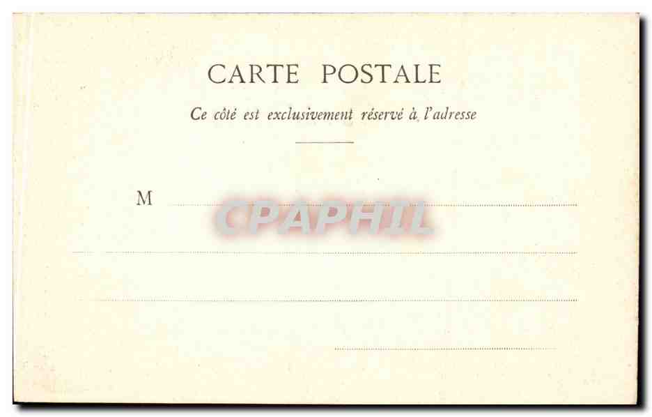 Paris CPA Tour de l'horloge au palais de justice — Rückseite