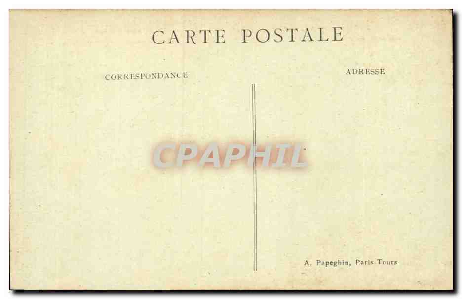 Paris CPA Place de la Concorde Fontaines et l'obelisque — Verso
