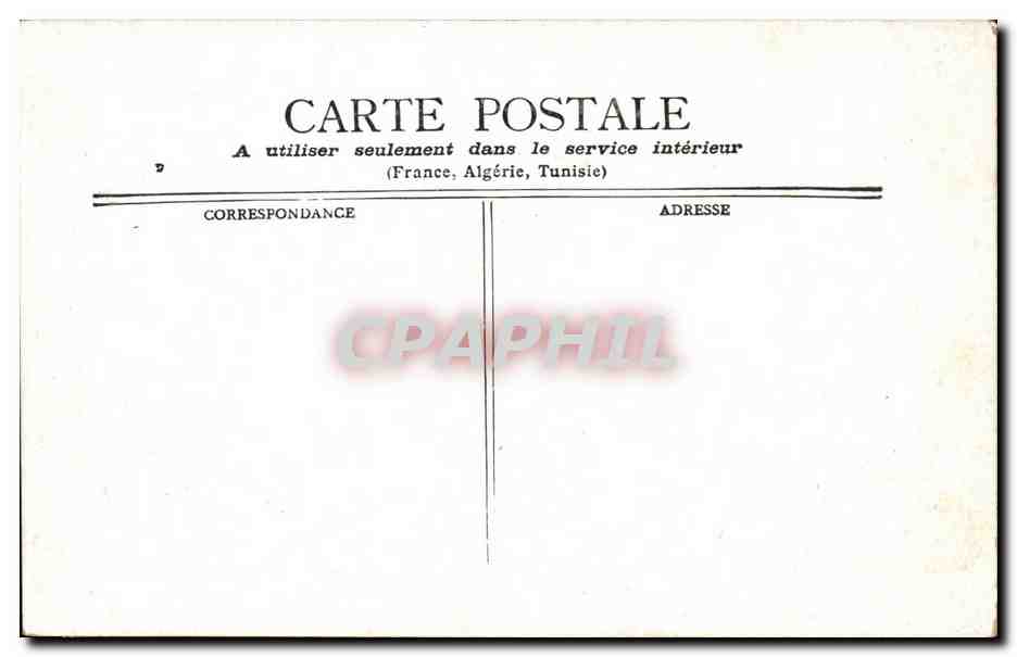 Paris CPA Banque de France — Verso