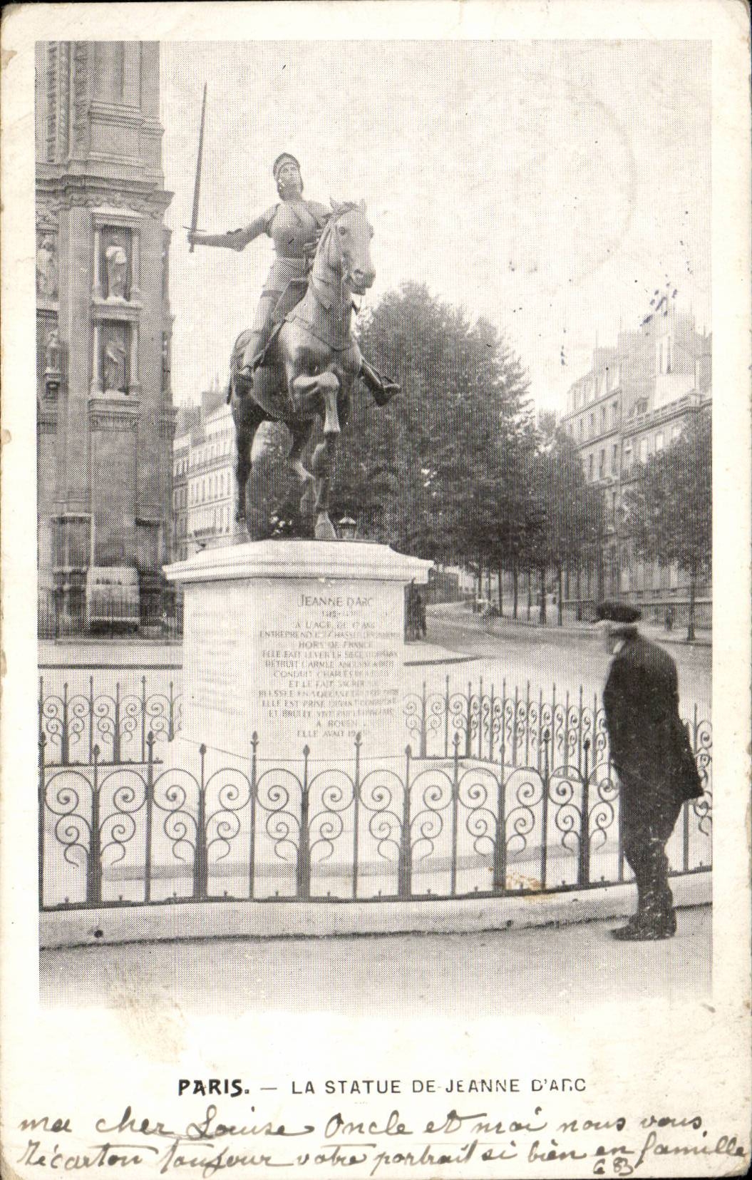 Paris CPA Statue de Jeanne d'arc