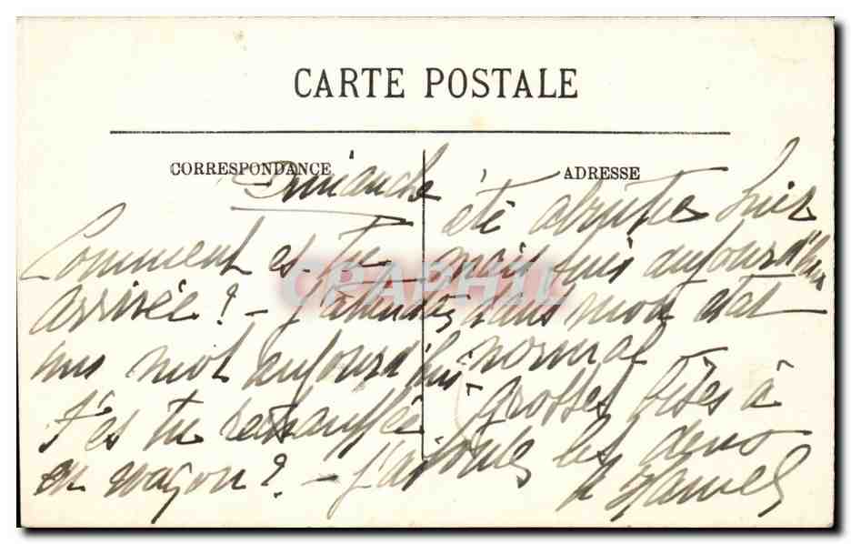 Paris CPA Notre DAme — Rückseite