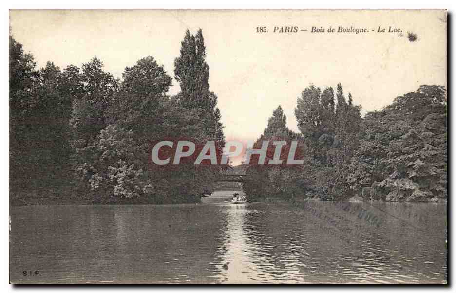 Paris CPA Bois de Boulogne Le lac