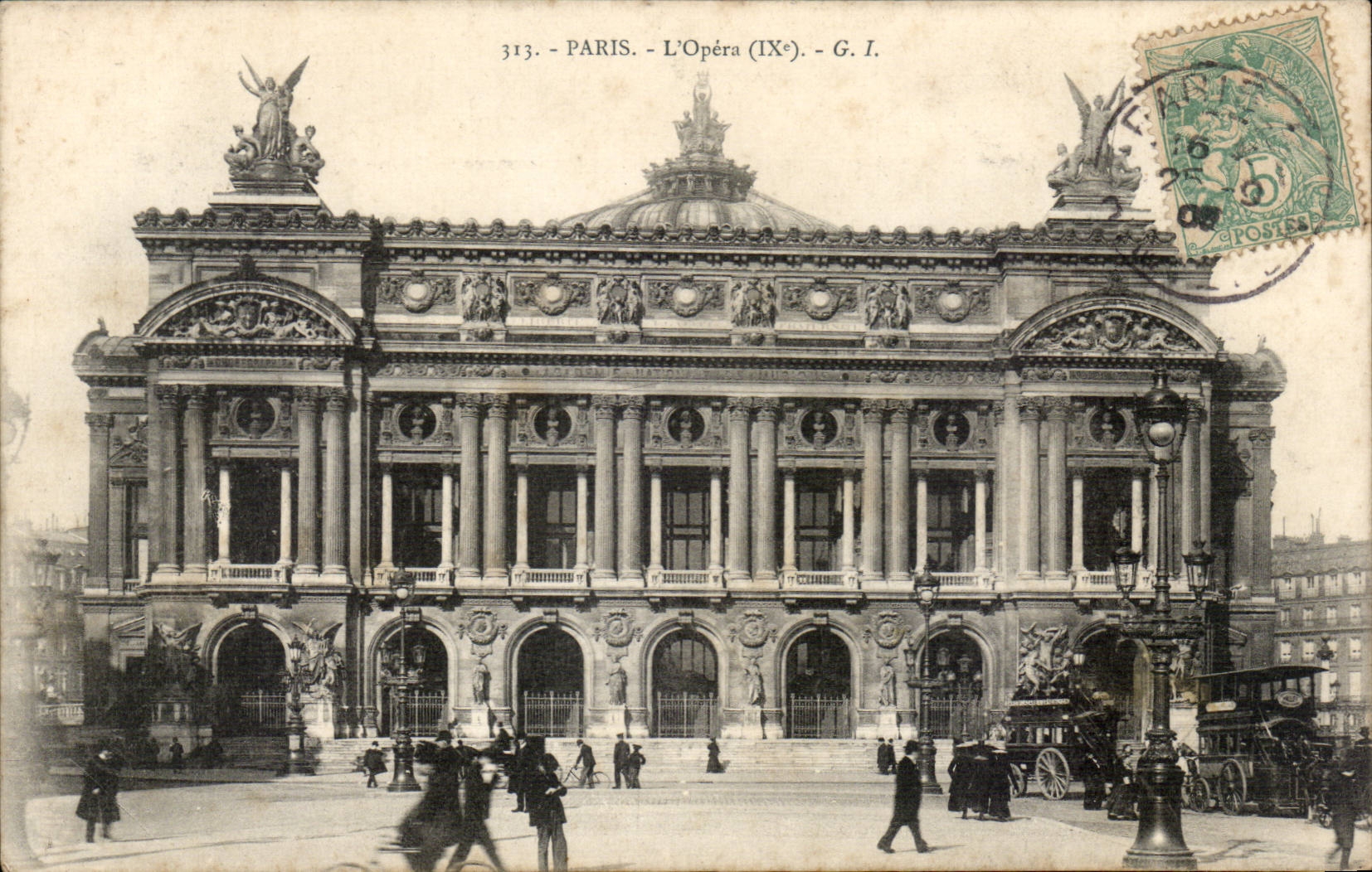 Paris CPA place de l'opera 