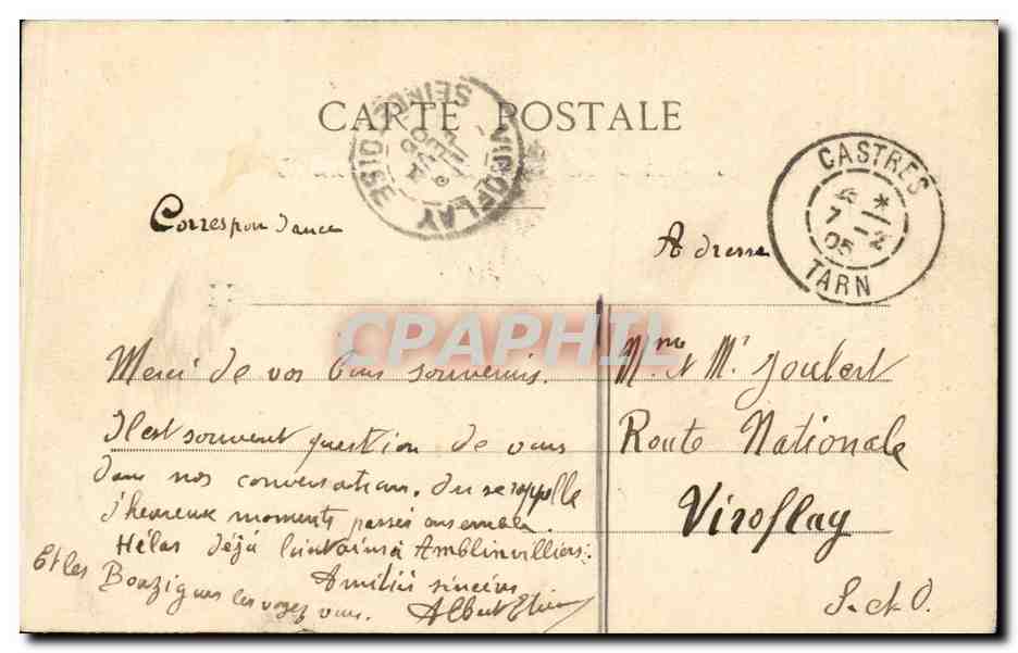 CPA Fantaisie Aux grands maux les grands remedes Petite Albertine Sang de singe Bave de taureau Docteur Sante — Rückseite