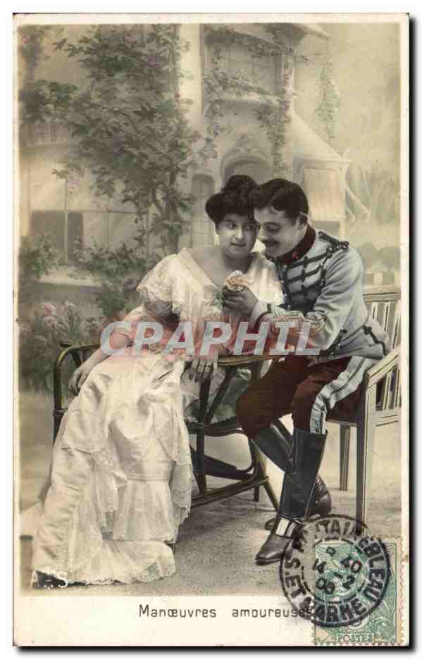 Manœuvres amoureuses — scène de couple — éditeur anonyme, n° de série non visible