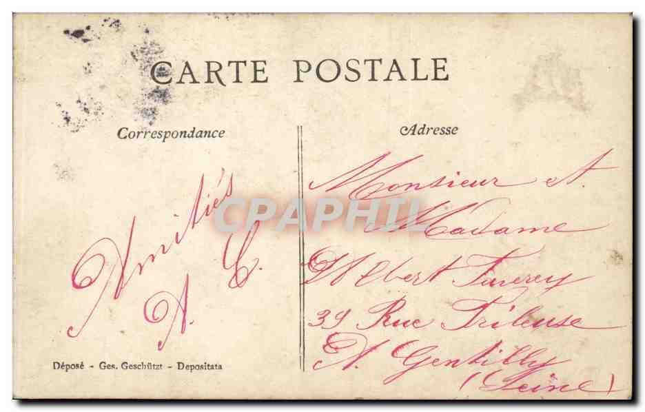 Manœuvres amoureuses — scène de couple — éditeur anonyme, n° de série non visible — Achterkant