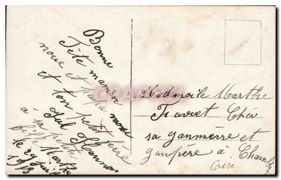 CPA Fantaisie Enfant — Rückseite