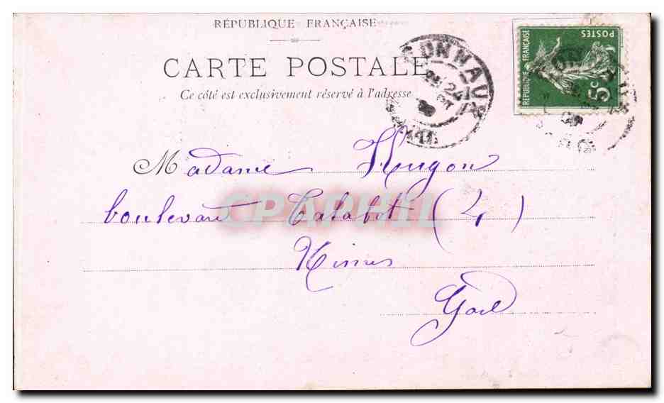 CPA FAntaisie Femme la chevelure de Berenice — Rückseite