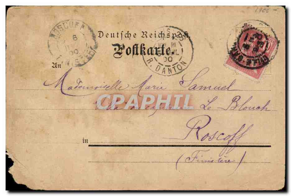 Grießichenstein — Monument impérial de Wilhelm Ier Friedrich III — éditeur Leipzig — Verso