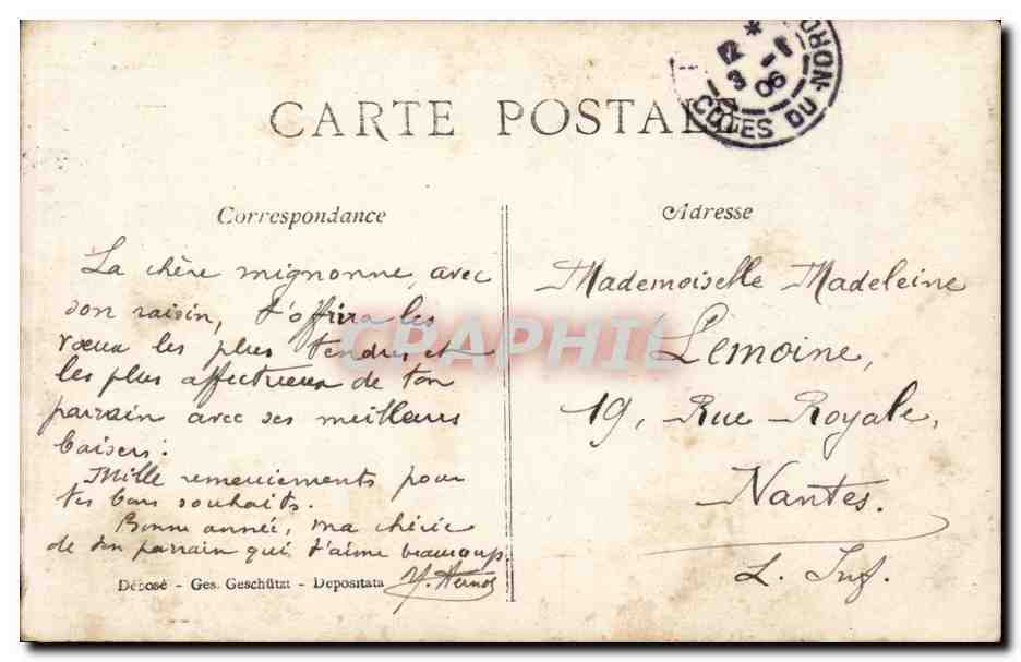 CPA Fantaisie Enfant  — Rückseite