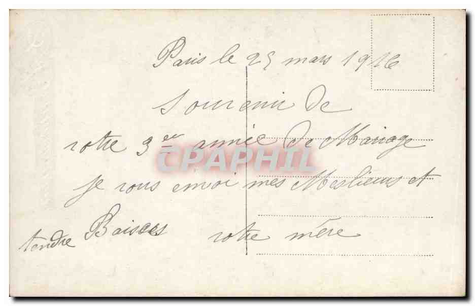 CPA Fantaisie Femme Anniversaire — Rückseite