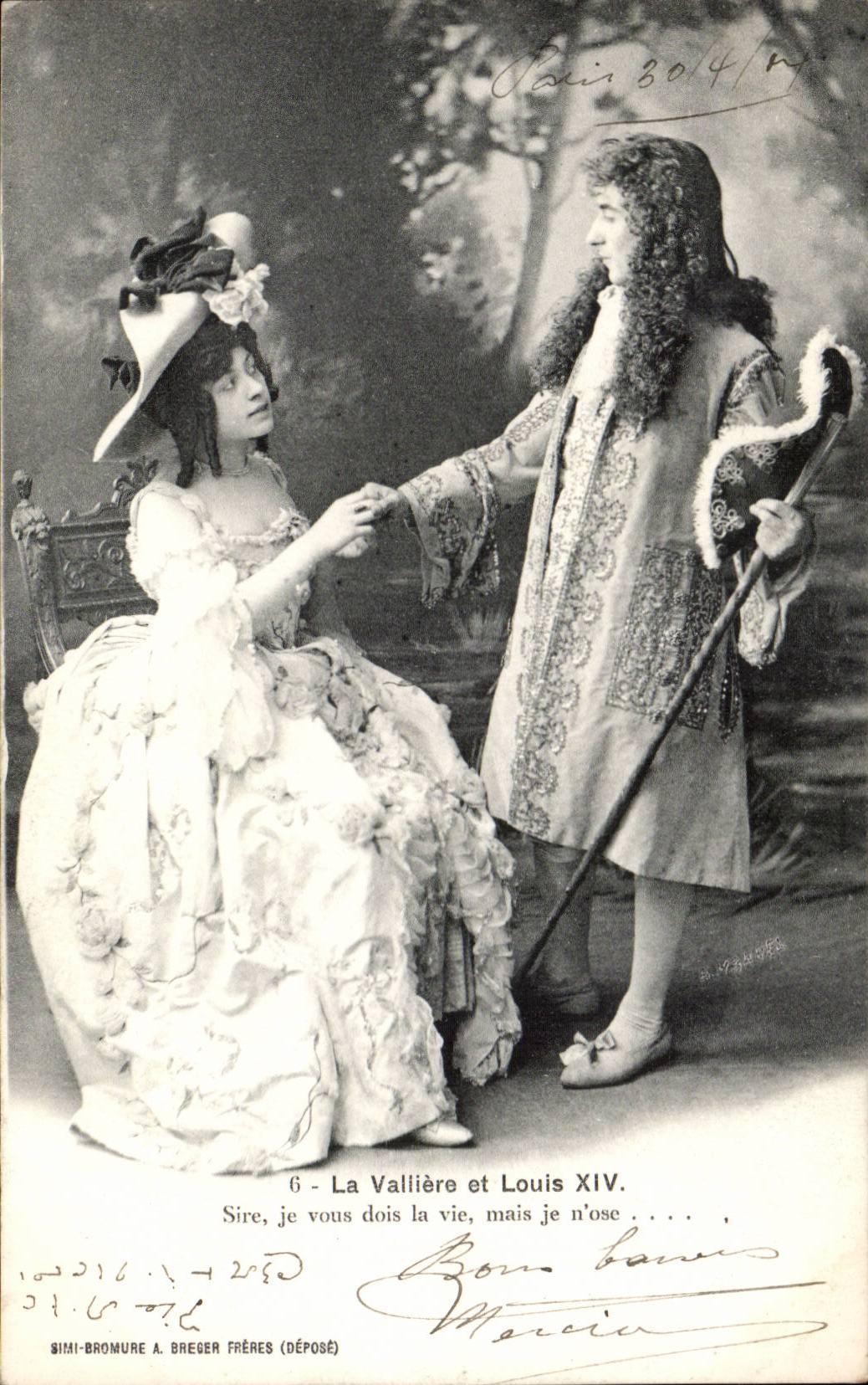 La Vallière et Louis XIV — scène historique — SIMI-BROMURE A. BREGER FRÈRES (déposé) n°6