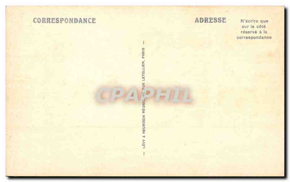 Cannes CPA Promenade de la croisette — Verso