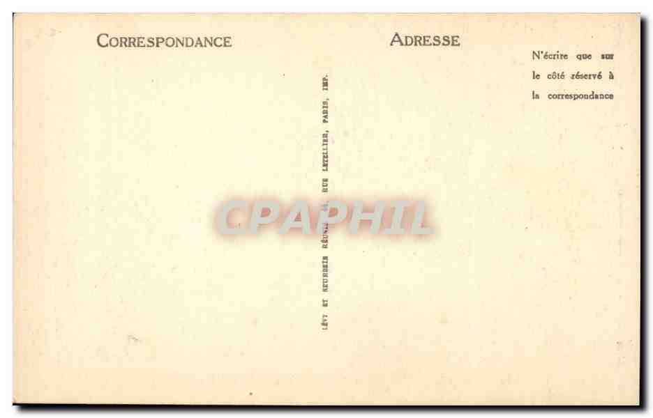 Cannes CPA Promenade de la croisette  — Verso