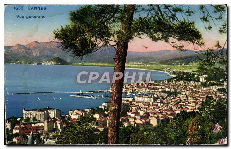 Cannes CPA Vue generale